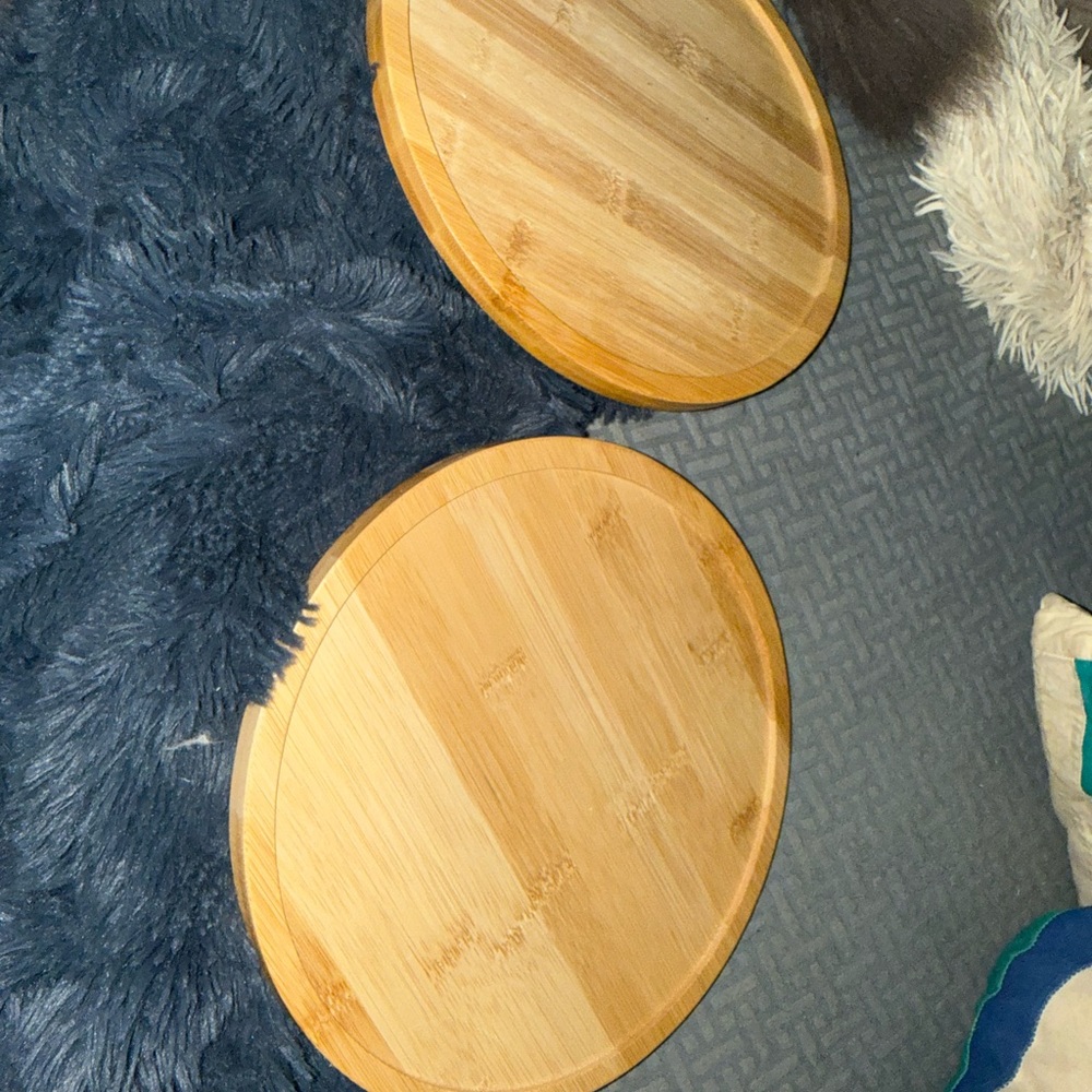 🍹 Round Bamboo sofa arm tray - Picture 5 of 11